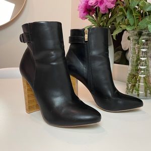 JustFab Black Booties